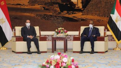 El-Sisi during meeting with Al-Burhan